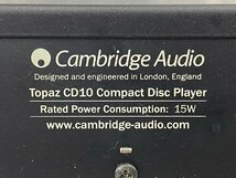 □t1653　ジャンク★Cambridge Audio　TOPAZ CD10　ケンブリッジオーディオ　CDプレーヤー_画像7