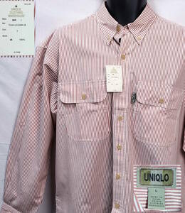 《郵送無料》■Ijinko◆新品☆UNIQLO ユニクロ L サイズ長袖シャツ