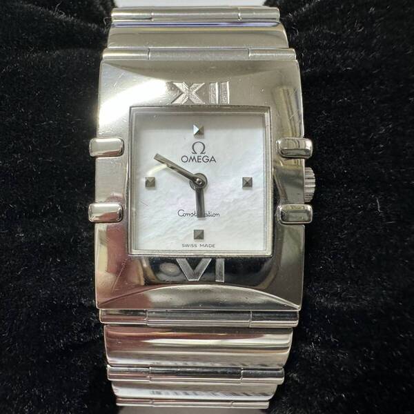 オメガ コンステレーション クオーツ スクエア シェル文字盤 6554/866 OMEGA constellation square quartz SHELL dial