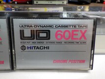 【￥1,000～】★Cassette tape 2-SET／カセットテープ★HITACHI UD C60EX CHROME POSITION　2本セット_画像2