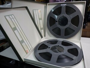 美品【まとめて2本セット｜2-SET￥1,000～】Reel-to-reel-tape 10inch｜オープンリールテープ★使用済み　TDK sound recordin tape