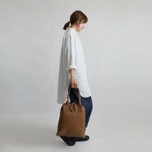 春１０００円からスタート　賢良な鞄　上質 シュリンクPUレザー縦長トート バッグA4サイズ可 Z48A_画像7