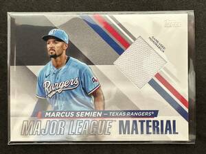 希少 メモラ Marcus Semien 2024 Topps Series 1 #MLM-MS Major League Material マーカス・セミエン レンジャーズ MLB 100円スタート