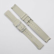 Swatch×OMEGA スウォッチ×オメガ 専用ラバーベルト Saturn（ベージュ） 尾錠付き _画像4