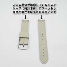 Swatch×OMEGA スウォッチ×オメガ 専用ラバーベルト Saturn（ベージュ） 尾錠付き _画像5