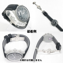 Swatch×OMEGA スウォッチ×オメガ Moon（＆ Mercury）専用応ラバーベルト Ｄバックル付き W_画像4