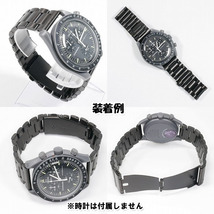 Swatch×OMEGA スウォッチ×オメガ 対応メタルブレス＋風防保護フィルム セット販売_画像3