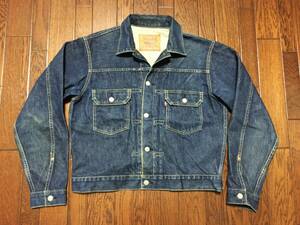 90s リーバイス LEVI'S 507 ビンテージ レプリカ デニム トラッカー ジャケット 40 グッドカラー 復刻 セカンド ジージャン 90年代 日本製