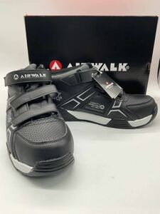 ブラック 28cm AIR WALK ベルトライン AW-970 樹脂先芯入 軽量スニーカー 新品未使用 安全靴 エアウォーク