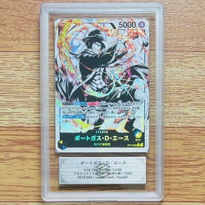 【ARS鑑定 10】世界に2枚 ポートガス・D・エース リーダー パラレル ST13-002 ワンピースカードゲーム PSA BGS ARS10 鑑定品 3兄弟の絆