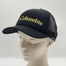 KO1946□Columbia コロンビア メッシュ キャップ 野球帽 ブラック PU5494 状態良好 O/Sサイズ_画像1