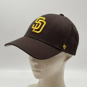 KO1962□47BRAND キャップ 帽子 サンディエゴ パドレス MLB コットン フリーサイズ ブラウン