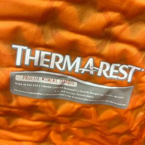BN3345□THERMAREST サーマレスト プロライト　女性用 寝袋 シュラフ マット　オレンジ