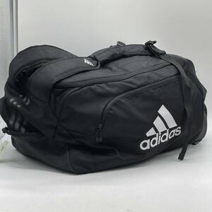 ⑫BN3592●adidas アディダス 軽量ボストンバッグ 黒 ブラック 2way ショルダーバッグ リュックサック