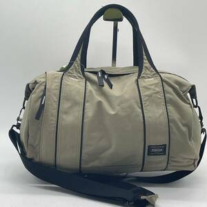 BN3381□PORTER ポーター HIKE ハイク 2way ミニボストン バッグ ショルダーバッグ ハンドバッグ カーキ キャンバス