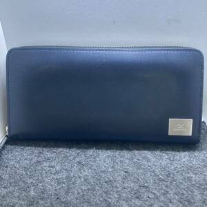 KO2184□Calvin Klein カルバンクライン CK ラウンドファスナー ロングウォレット 長財布 ネイビー 小銭入れ有 カードポケット