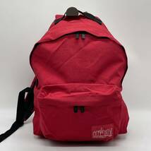 ★BN3792● Manhattan Portage マンハッタンポーテージ CORDURA リュックサック バックパック 男女兼用 デイパック レッド_画像1