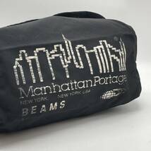 ★BN3837□Manhattan Portage×マンハッタンポーテージ BEAMS別注 ショルダーバッグ メッセンジャーバッグ 大容量 ブラック_画像3