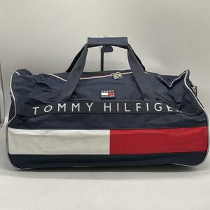 ⑩BN3966□TOMMY HILFIGER トミーヒルフィガー 2WAY ボストンバッグ ショルダーBAG ネイビー 大容量 旅行 合宿