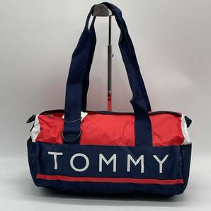 ★BN3965□TOMMY HILFIGER トミーヒルフィガー ボストン バッグ トートバッグ トリコロール ナイロンの画像1