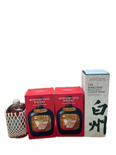 白州 NV 100周年ラベル1本箱付，フロムザバレル NIKKA 1本新品　卯歳ボトル 700ml×2本セット　箱付き，共4本