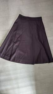 Reflect beautiful Silhouette flair skirt 9 number | cigarettes Brown tag attaching 