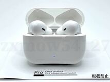 【 Pro Extra 】重低音 AirPods Pro型 イヤホン TWS 充電ケース付 ワイヤレスイヤホン Android iPhone8 X 11 12 13 Bluetooth EDR 高音質_画像4