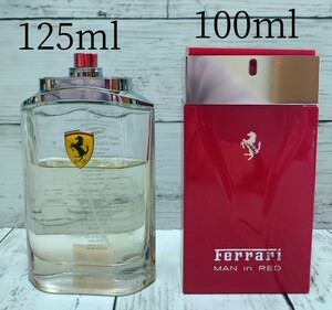 Ferrari MAN IN RED 100ml/スクーデリア EDT 125ml 2点SET テスター