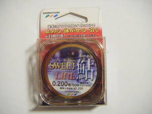 ☆☆ シモツケ フロロ スイートライン 水中糸 鮎 (0.2号-50m) ☆☆ 