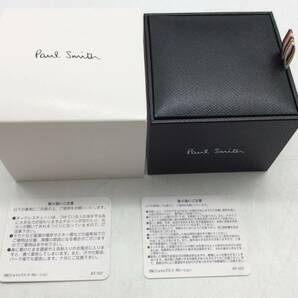 #3049 paul smith ポールスミス ネックレス バー タグ プレート トップ マルチストライプ 現状品の画像10