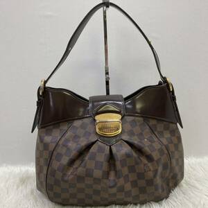 1円 【超希少】 LOUIS VUITTON ルイヴィトン ショルダーバッグ ダミエエベヌ システィナMM N41541 VI0130 レディース