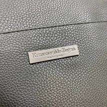 1円 【未使用級】 Ermenegildo Zegna エルネメジルドゼニア リュック バックパック ビジネスバッグ レザー ブラック メンズ A4収納 通勤 _画像5