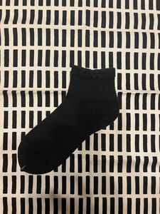 日本製　履き口ゆったり　シルク100%靴下　黒