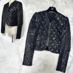  genuine article Alexander one quilting Zip up nylon blouson jacket 6 black black ALEXANDER WANG