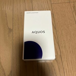 AQUOS basic sense3 空き箱、クイックスタートガイド