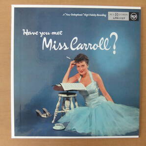 ■国内盤美品Barbara Carroll Trio/HAVE YOU MET MISS CARROLL?(RCA LPM-1137/BMGビクターBVJJ-2864)の画像1