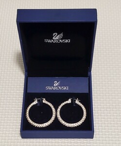 スワロフスキー SWAROVSKI stoneフープピアス