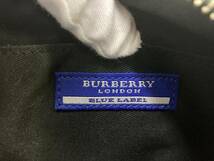 ★BURBERRY BLUE LEBEL★ バーバリーブルーレーベル ショルダーバッグ キャンバス レザー ブラック レディース_画像8