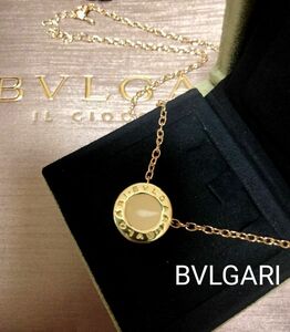 【正規ブルガリ】【BVLGARI】★ブルガリフルロゴチャームネックレス★WHITE×GOLD★チェーンプレゼント♪☆上品☆高級感