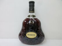 ヘネシー XO クリアボトル 黒キャップ Hennessy 700ml 40% コニャックブランデー 未開栓 古酒 箱付き/B35947_画像2