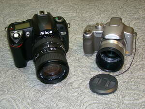 ◆ 作動未確認、2台まとめて◆ ニコン Nikon D70 パナソニック Panasonic LUMIX FZ8