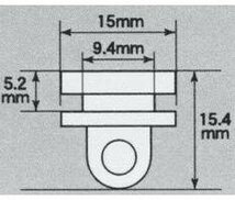 トラック用品 雅 いすゞ 320フォワード/07フォワード/ギガ/UD クオン カーテンランナー ブラック(15個入り)【メール便送料200円】_画像2