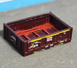 Nゲージ 12ft ZM8A 輪軸輸送コンテナ1個 完成品 貨物 加工 