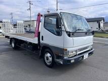 【積載車】ミッション交換済み ユニック 2トン積み 三菱 キャンター ターボ180ps 6MT ラジコン ウインチ_画像1