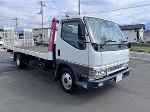 【積載車】ミッション交換済み ユニック 2トン積み 三菱 キャンター ターボ180ps 6MT ラジコン ウインチ