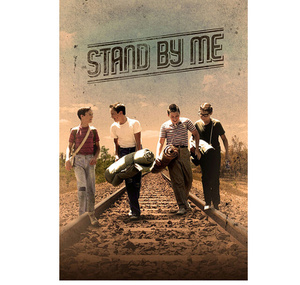  C218 Stand by Me スタンド・バイ・ミー 映画 キャンバスアートポスター 50×75cm イラスト インテリア 雑貨 海外製 枠なし A