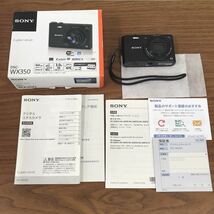 2403-3012 SONY Cyber-shot デジタルスチルカメラ DSC-WX350 動作確認済み 取説あり 付属品一部不足 60サイズ梱包予定_画像1