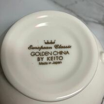 K2403-3043 KEITO GOLDEN CHINA European Classic カップ &ソーサー 中古美品 レッド 60サイズ梱包予定_画像2