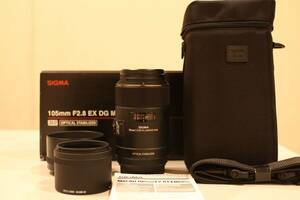 (美品）シグマ　SIGMA MACRO 105mm F2.8 EX DG OS HSM　キャノンEFマウント