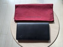 ルイヴィトン LOUIS VUITTON 長財布 二つ折りノマド M85401 レザー ブラック 黒 メンズ_画像1